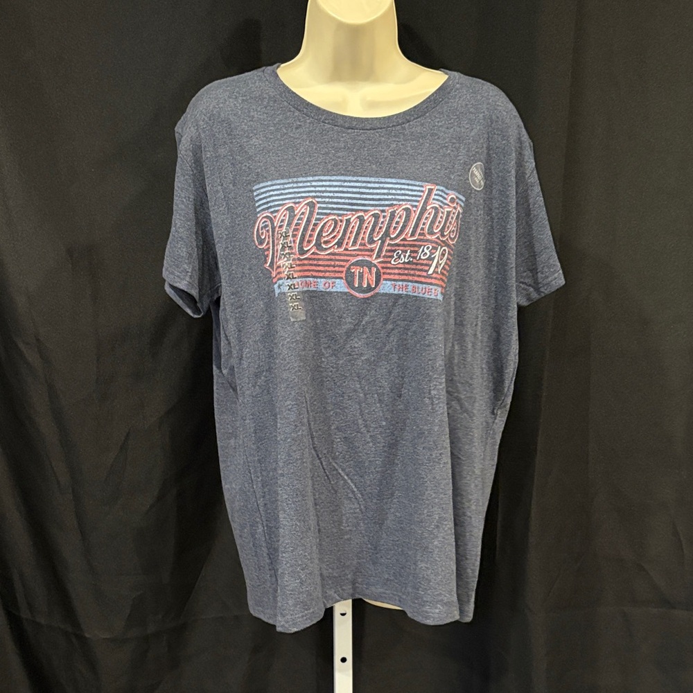Memphis Blue Graphic T-Shirt New XL